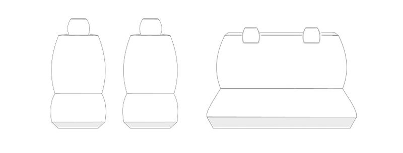 Opel Karl od 2015 Pokrowce fotele szyte na miarę zdjęcie 6