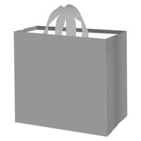 torba na zakupy 36l 45x40x20 gładka szara 1szt
