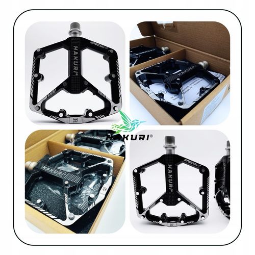 Pedały PLATFORMOWE ALUMINIOWE 3 ŁOŻYSKA Maszynowe Lekkie DH ENDURO MTB na Arena.pl