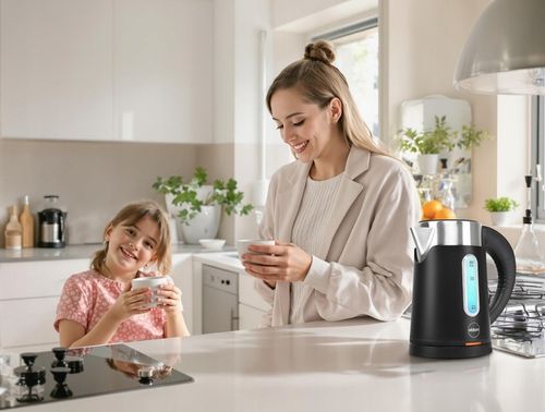 CZAJNIK ELEKTRYCZNY BEZPRZEWODOWY 0,8L CZARNY MAŁY TURYSTYCZNY 1000 W na Arena.pl