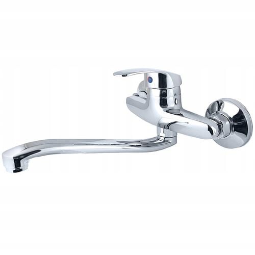 BATERIA ŁAZIENKOWA UMYWALKOWA KUCHENNA KRAN CHROM DŁUGA RUCHOMA WYLEWKA na Arena.pl