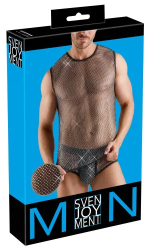 svenjoyment koszulka siatkowa męska 2xl czarne kryształki na Arena.pl