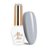 Lakier hybrydowy LED/UV Gel Polish MollyNails Glamour Women Nr 6 Grey 8g