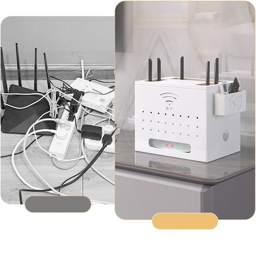 Skrzynka na router i modem Catekro z zarządzaniem kablami biała na Arena.pl