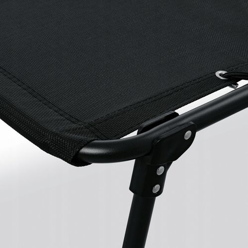 LEŻAK OGRODOWY Leżanka na PLAŻĘ CZARNY Regulowany KIESZONKA Tadar 4 pozycje na Arena.pl