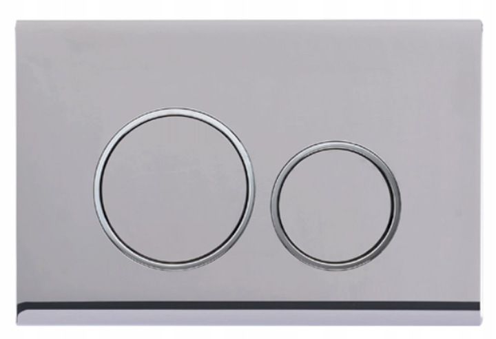 Przycisk spłukujący Dopio chrom do stelaża GEBERIT Delta Duofix Basic zdjęcie 1