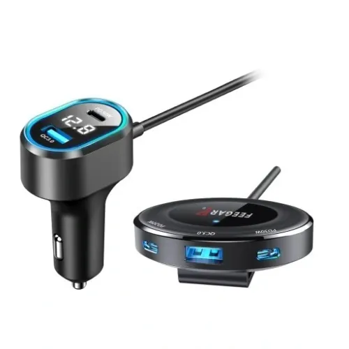 ROZDZIELACZ GNIAZDA ZAPALNICZKI FEEGAR 12-24V 5USB na Arena.pl