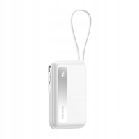 Romoss Mały Powerbank 10000 mAh 22,5 W Power Bank Z Kablem USB-C Lightning