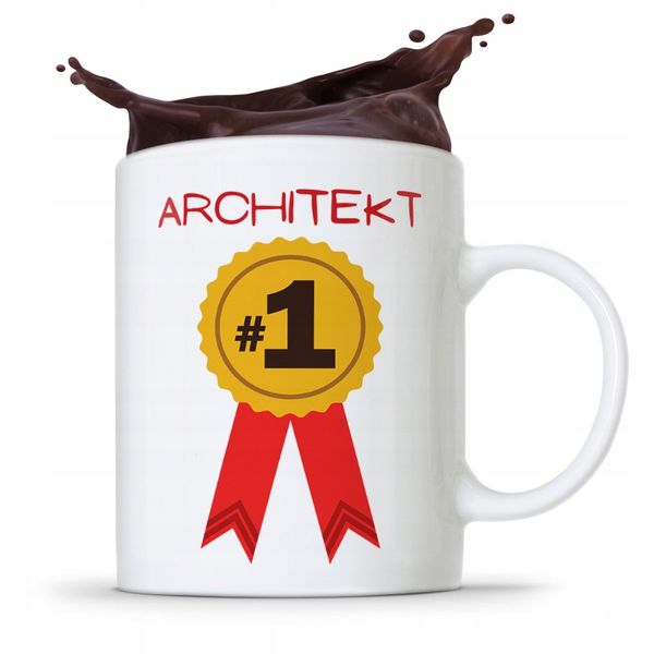 Kubek Architekta Projektanta Architekt Prezent Z Nadrukiem Ze Zdjęciem zdjęcie 1