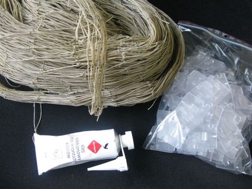 ZESTAW SIATKA NA BALKON DLA KOTA PTAKI GOŁĘBIE 4X3m, OKO 50mm BEZ WIERCENIA na Arena.pl