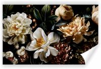 Fototapeta PREMIUM STRUKTURA ZMYWALANA NA WYMIAR kwiaty na płótnie