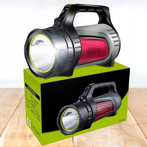 MOCNA LATARKA AKUMULATOROWA SZPERACZ LED POWERBANK ŁADOWANIE TURYSTYCZNA na Arena.pl