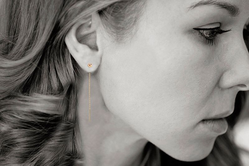 Złote kolczyki Staviori zdjęcie 5