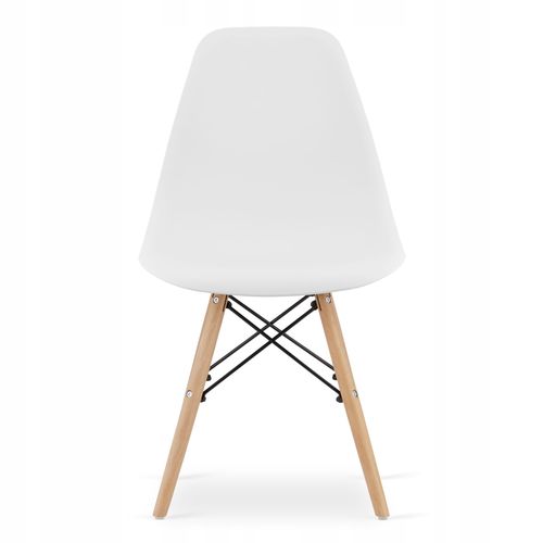 Zestaw stół prostokątny 120x80 dąb sonoma + 4 krzesła OSAKA białe na Arena.pl