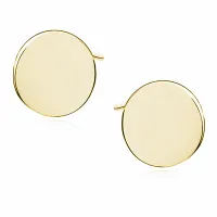 DELIKATNE POZŁACANE SREBRNE KOLCZYKI WKRĘTKI PEŁNE KÓŁKO KÓŁECZKO COIN