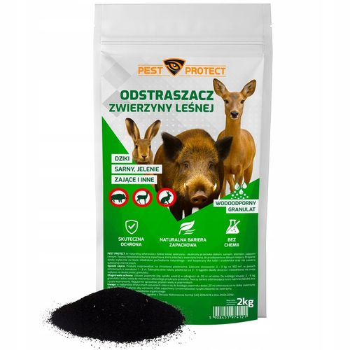 ODSTRASZACZ ŚRODEK NA DZIKI DZIKÓW SARNY ZAJĄCE NATURALNY GRANULAT 2KG na Arena.pl