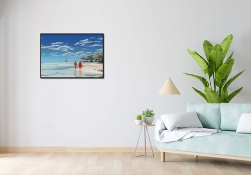 Plakat 84x59,5cm Spokój w Piaskach na Arena.pl
