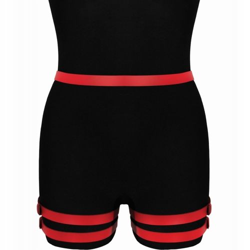 Czerwona skórzana uprząż na uda Karess Amelia na Arena.pl