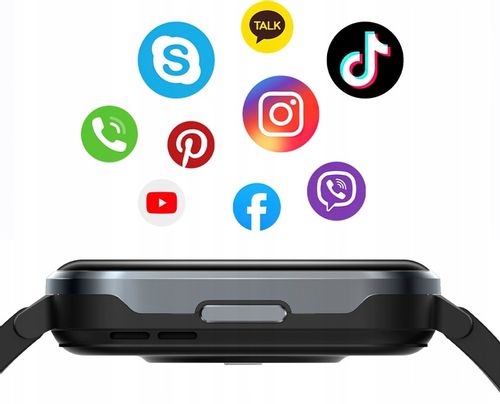 ZEGAREK SMARTWATCH CIŚNIENIE PULS ROZMOWY POL MENU na Arena.pl