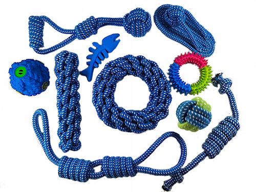 Zestaw zabawek dla psa 10szt. Gryzak Piłka Szarpak na Arena.pl