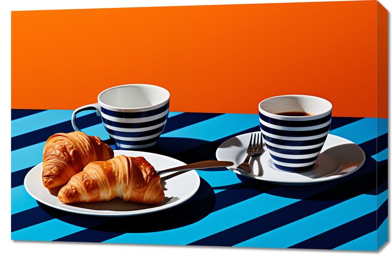 Obraz 90x60cm Croissanty zdjęcie 1