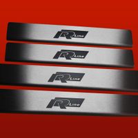 Listwa progowa VOLKSWAGEN POLO MK5 6R RLINE Stal nierdzewna 304 mat 4szt