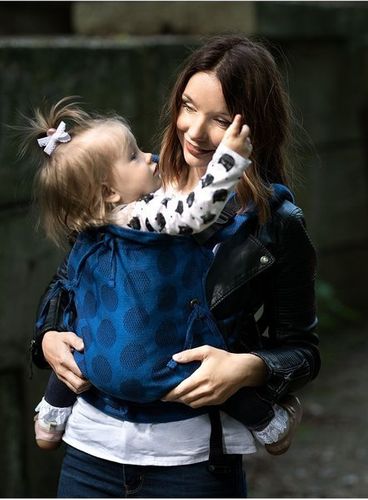 Nosidełko Kinder Hop Multi Soft: Dots Blue Regulowane na Arena.pl