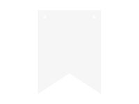 Baner DIY, 16 cm, biały [stwórz swój baner]