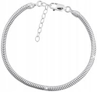 SREBRNA BRANSOLETKA DAMSKA CHARMS BEADS ELEGANCKA BIŻUTERIA SREBRO 925