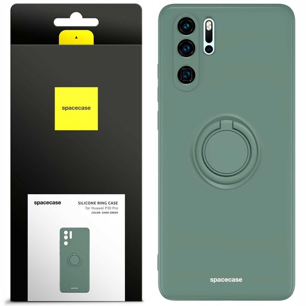 Spacecase Silicone Ring Huawei P30 Pro Dark Green zdjęcie 1