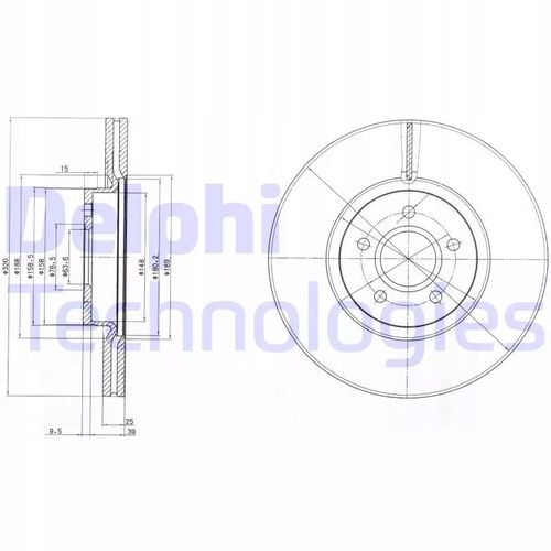 TARCZA HAM PRZOD 320X25 V na Arena.pl