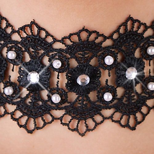 Embroidered Choker+Rhinestones na Arena.pl