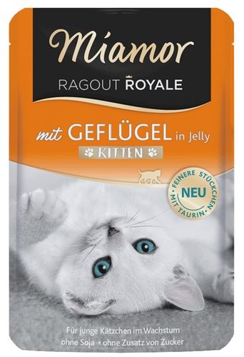 Miamor Ragout Royale Kitten z Drobiem w galaretce saszetka 100g na Arena.pl