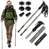 KIJKI DO NORDIC WALKING KIJE TREKKINGOWE DO CHODZENIA W GÓRY 65-135cm 2szt.