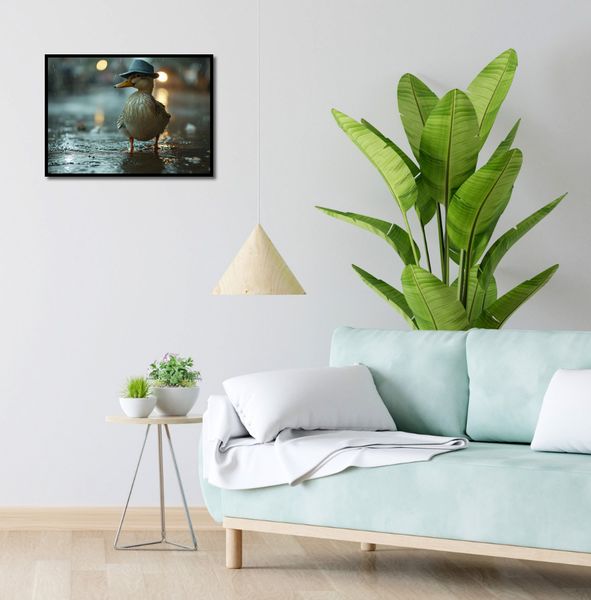 Plakat 55x40cm Kaczka w Kapeluszu zdjęcie 4