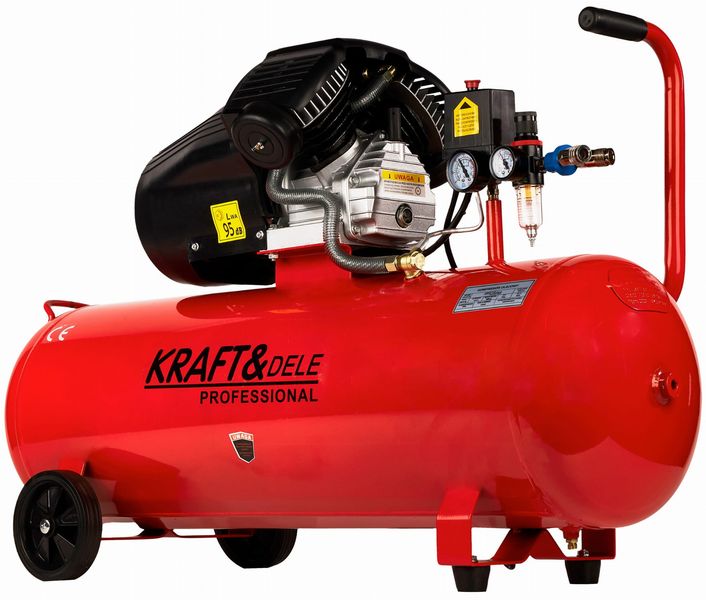 kompresor olejowy 100l 2 tłoki kd1480 + separator zdjęcie 1