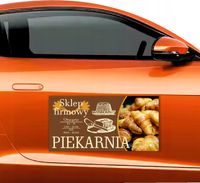 Magnes na samochód reklama magnetyczna 60x30cm PIEKARNIA różne wzory
