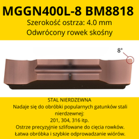 Płytka MGGN Rozmiar: MGGN400L-8 BM8818