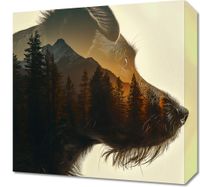 Obraz 40x40cm Psi Duch Lasu