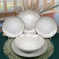 LUBIANA BOSS KERAJET 9016 SERWIS KOMPLET OBIADOWY 18 TALERZY NA 6 OSÓB