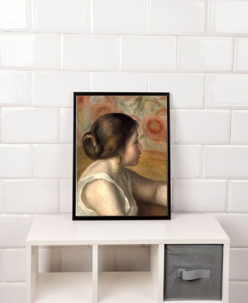 Head of a Young Girl, Auguste Renoir - plakat 21x29,7 cm zdjęcie 2