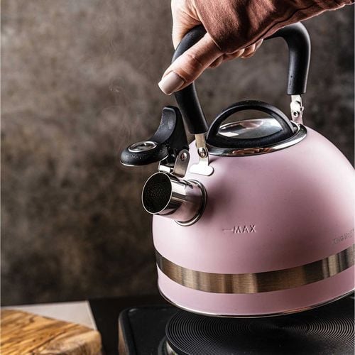 czajnik 1,8l z gwizdkiem kinghoff kh-1856 różowy na Arena.pl