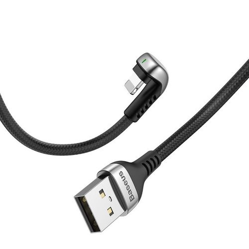 Kabel Kątowy Lightning Baseus U-Shaped 1M 2.4A (Czarny) na Arena.pl