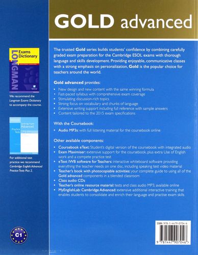 Burgess Gold Advanced Coursebook with 2015 exam na Arena.pl