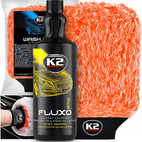 K2 FLUXO 1L KWAŚNY SZAMPON DO MYCIA AUTA + GRUBA RĘKAWICA Z MIKROFIBRY