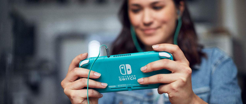 Turkusowa Konsola NINTENDO Switch Lite na Arena.pl