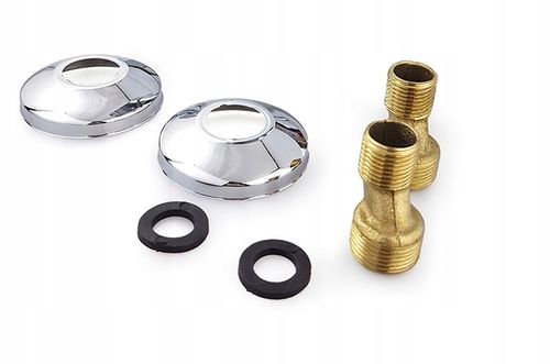 BATERIA PRYSZNICOWA CHROM ZESTAW ZE SŁUCHAWKĄ WĘŻEM I UCHWYTEM ŚCIENNYM na Arena.pl