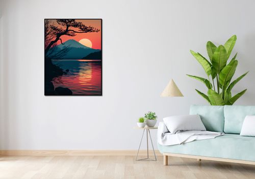 Plakat 75x100cm Góra Wieczorem na Arena.pl