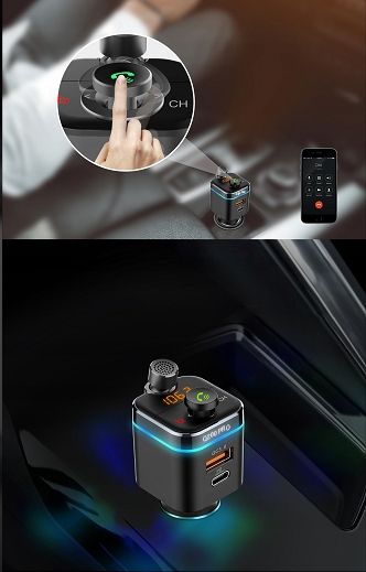 Feegar Q200 Pro Transmiter Zestaw Głośnomówiący Bt zdjęcie 7