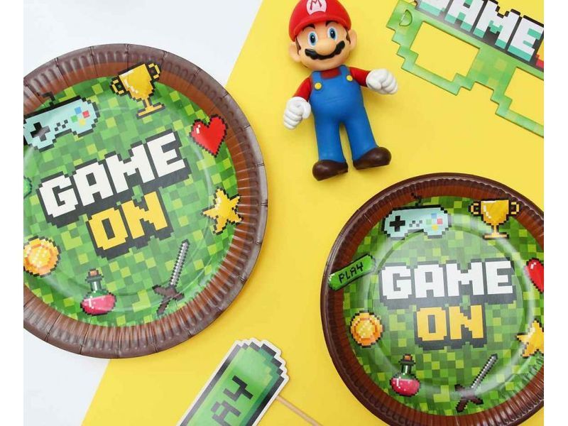 Talerzyki, Game On, 18 cm, 6 szt. zdjęcie 4